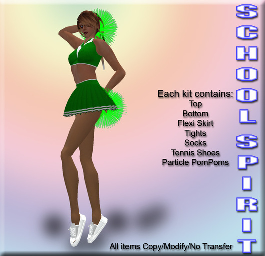 Green Cheerleader Uniform