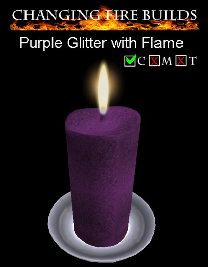 AP - Purple Candle Silver Plate v1
