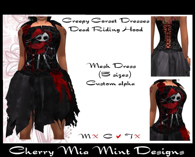 CMD - Dead Riding Hood Corset Dress