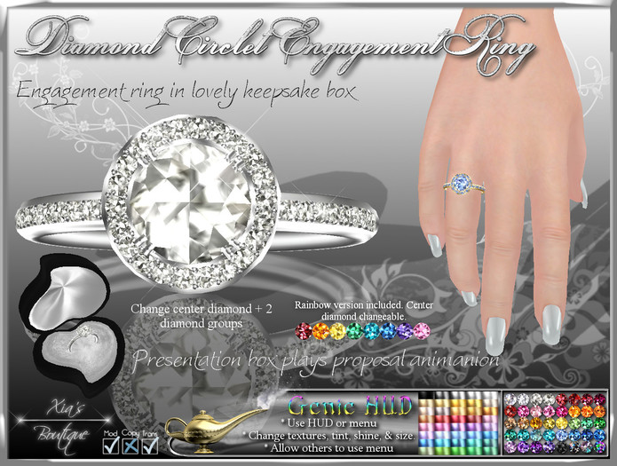 Diamond Circlet Engagement Ring
