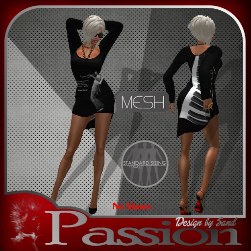 robe"billy"black mesh no shoes+sunglass offert