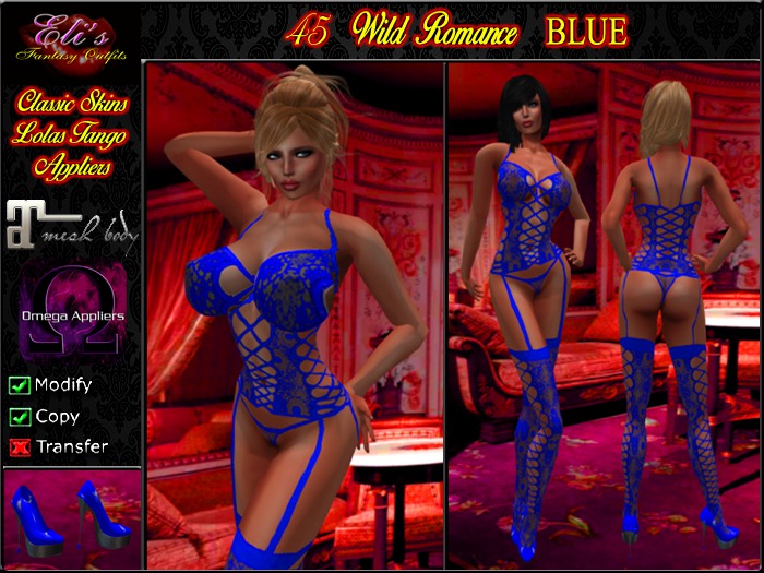 45 Wild Romance Blue