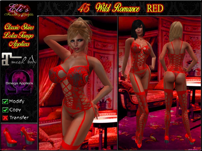 45 Wild Romance Red