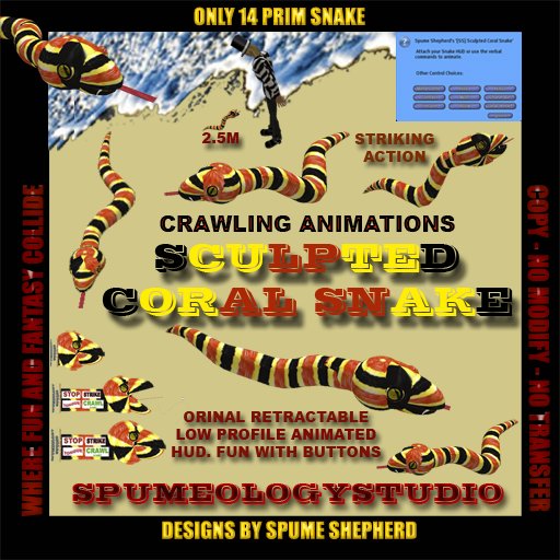 Sculpted Coral Snake - Striking Animations