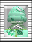 ❤ Pat A Kake Green Kitty Zoot Knit Cap❤ 