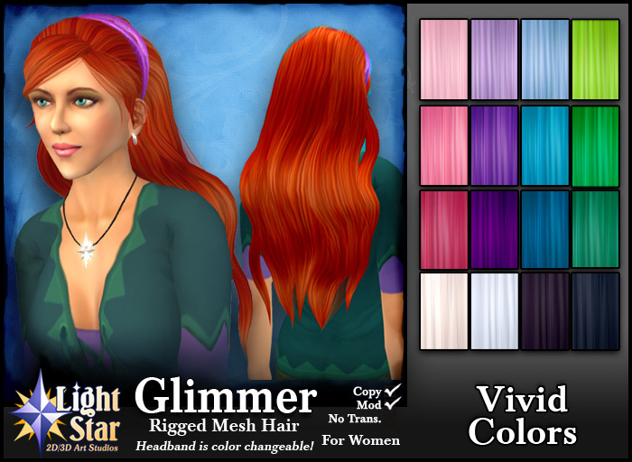 *LightStar-Hair-Glimmer-Vivid Colors