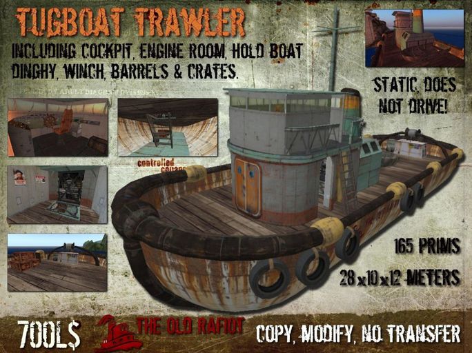 TUGBOAT TRAWLER "The Old Rafiot"