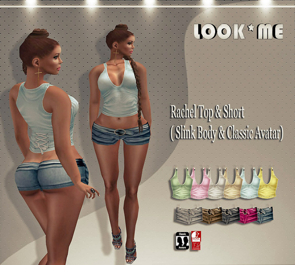 Look*Me Rachel Outfit (Slink Body & Classic Avatar