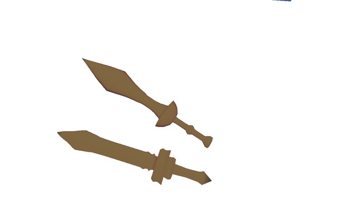 2x Scullpted Sword FULL PERM