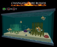 AP - Gold Fish Tank - Bluish Marble