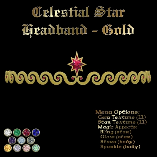 Ashira's Celestial Star Headband - Gold