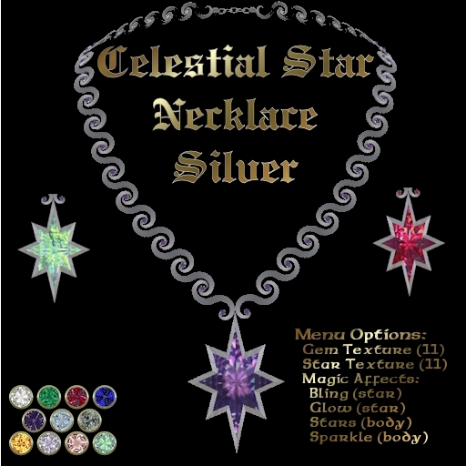 Ashira's Celestial Star Necklace - Silver