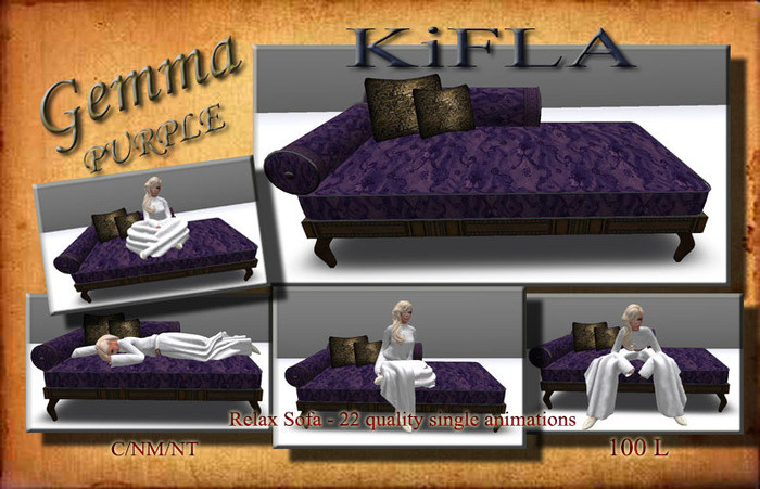 KiFLA - GEMMA - Sofa - PURPLE