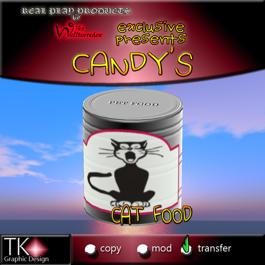 CANDYs * CAT FOOD - Exclusive pet food [G&S] * 2 PRIMS only 