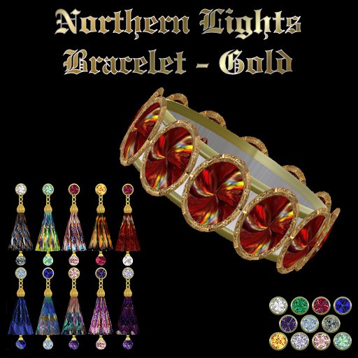 Ashira's Northern Lights Bracelet - Gold
