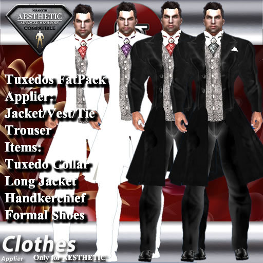 Second Life Marketplace - [FN] AestheticTuxedos FatPack - Suit Bag