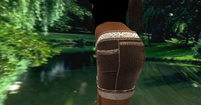 Silverado Brand Woman's Brown Denim Shorts