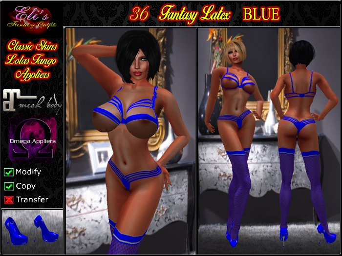 36 Fantasy Latex Blue