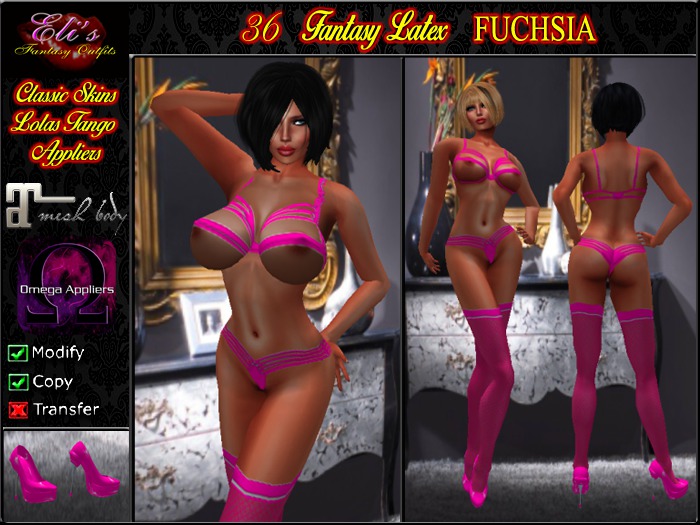 36 Fantasy Latex Fuchsia