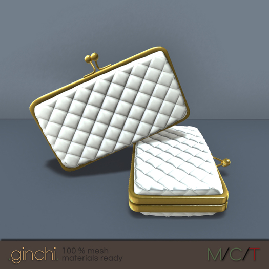 .ginchi. Amore Clutch - White