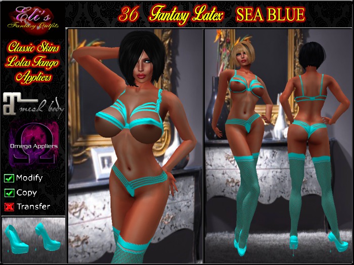 36 Fantasy Latex Sea Blue