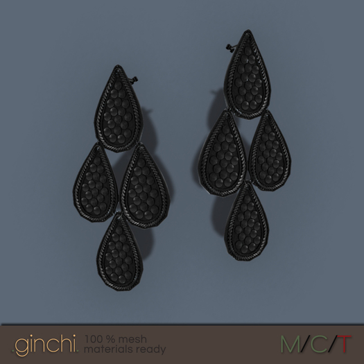 .ginchi. Amore Earrings - Black