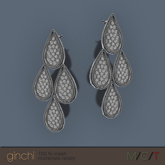 .ginchi. Amore Earrings - Silver