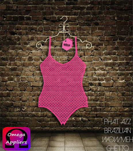 ::KM:: Netted Body Suit Pink