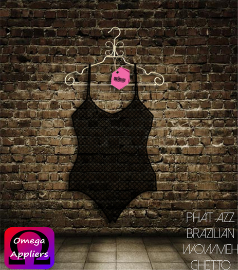 ::KM:: Netted Body Suit Blk