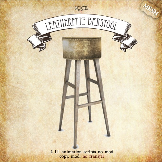 [noctis] Leatherette barstool/zombiegreen