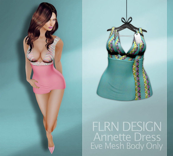 Annette Dress - V2 Aqua
