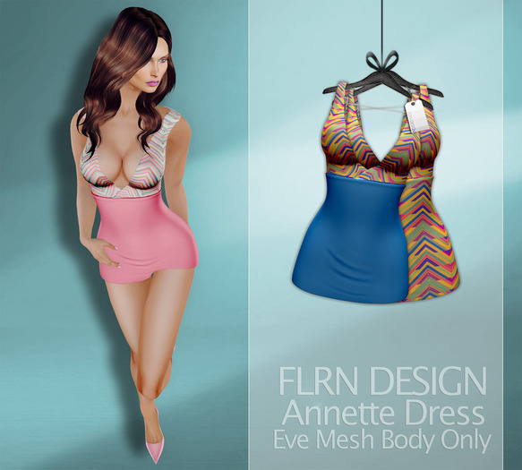 [FLRN] Annette Dress - V3 Navy