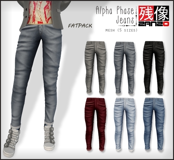 *Zanzo* Alpha Phase Jeans (Fatpack)