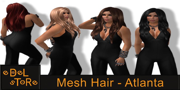 eDelsToRe - Mesh Hair - Atlanta - REDS - Wear to unpack