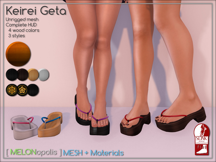 [M] Kirei Geta // [Made for Slink Flat Feet]