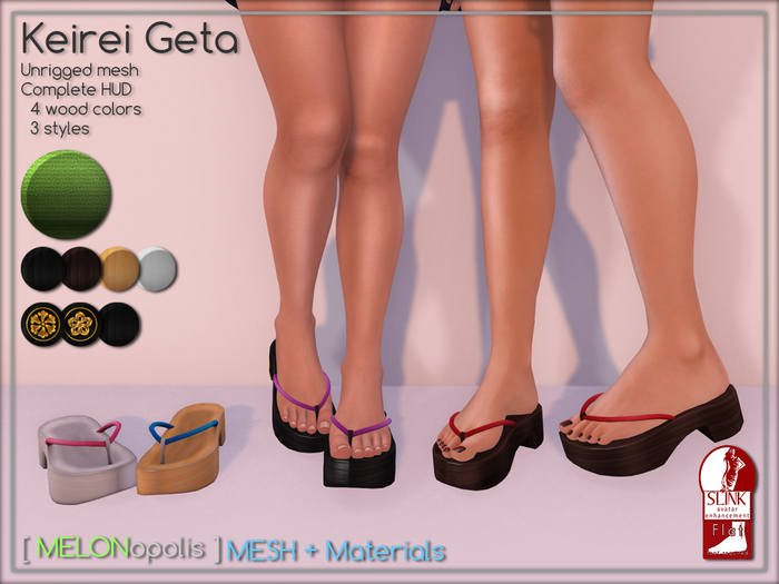 [M] Kirei Geta // [Made for Slink Flat Feet]