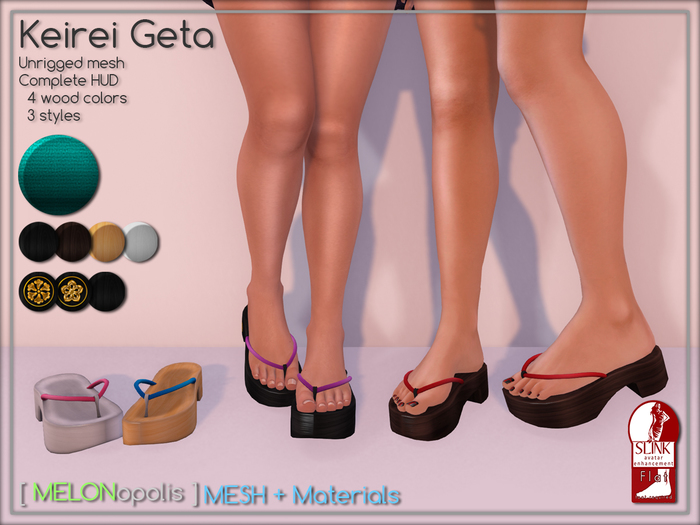 [M] Kirei Geta // [Made for Slink Flat Feet]
