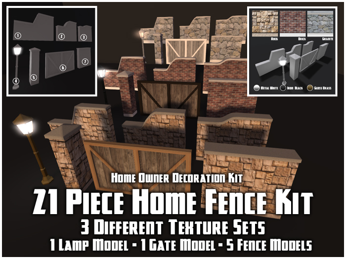 21 Piece Fence Package (Decoration Set)