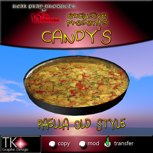 Second Life Marketplace CANDYs * PAELLA OLD STYLE Exclusive meal [G&S] * This yummy PAELLA