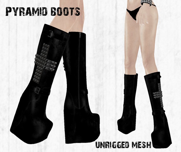 *FATAL VIRUS* Pyramid Boots