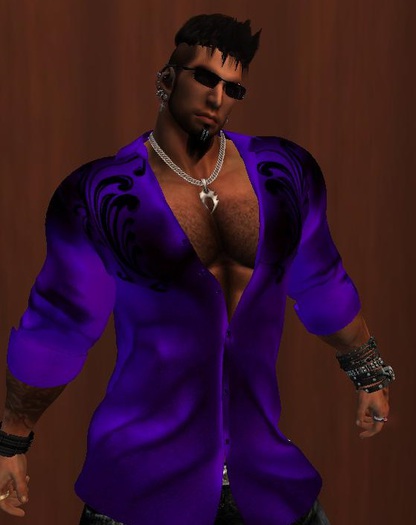 Purple Filigree Shirt