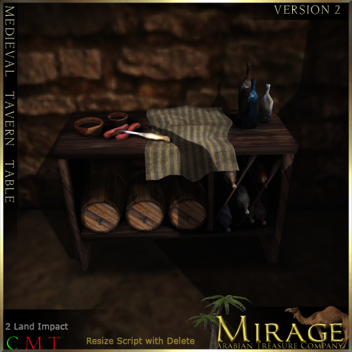 =Mirage= Medieval Tavern Table