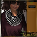 Display animalfurscarf zebra