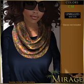 =Mirage= Animal Prints Scarf DEMO (wear & touch)