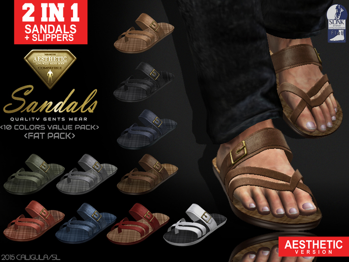 CA AESTHETIC SANDALS FAT PACK 10 COLORS