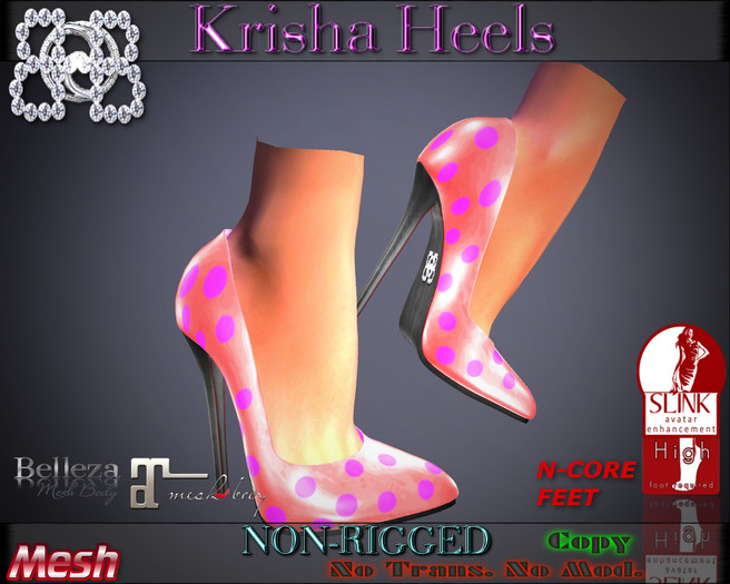 !!BHB!! (Sale) NEW KRISHA HEELS NEON V5 (BELLEZA, SLink, MAITREYA, N-CORE )
