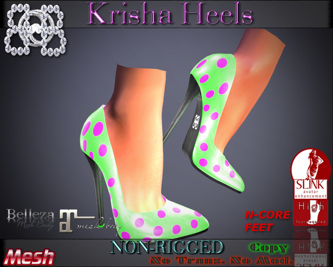 !!BHB!! NEW KRISHA HEELS NEON V6 (BELLEZA, SLink, MAITREYA, N-CORE )