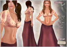 [V/W] Daisy Rose - Medieval fantasy peasant dress w/ puffy sleeves top & long skirt