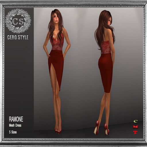 CERO STYLE Ramone Dress Red
