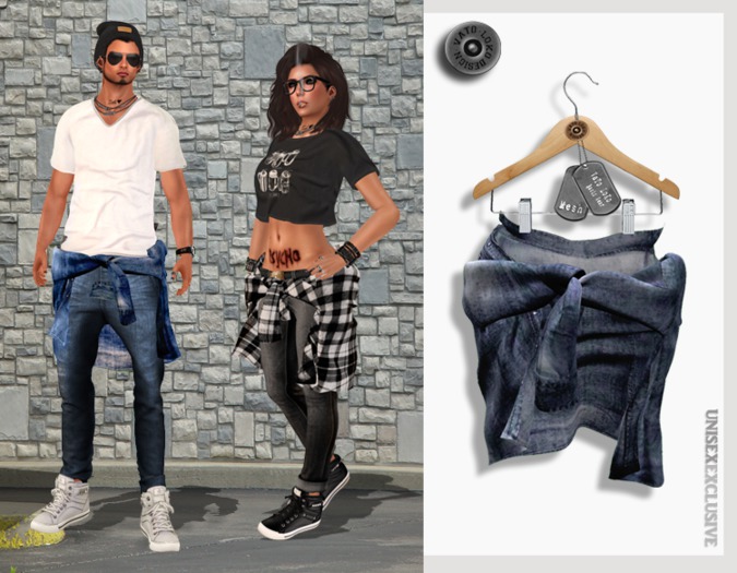 Second Life Marketplace [Vato Loko] UNISEX Tied Around Waist Jacket